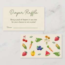 Raffle für lokale Bauern Begleitkarte