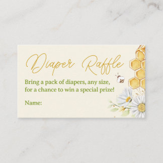 Raffle Raffle Ticket Gelbe Babydusche Begleitkarte