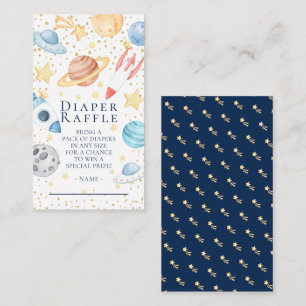 Raffle Ticket Enclo für das Baby im Weltraum Begleitkarte