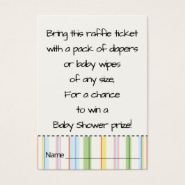 Raffle Ticket für Babydusche/Picnic