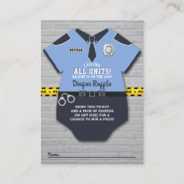 Raffle Ticket für das Baby-Duschdiplom Begleitkarte