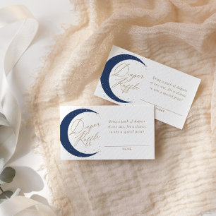 Raffle Ticket für das Baby-Duschdiplom von Navy Mo Begleitkarte