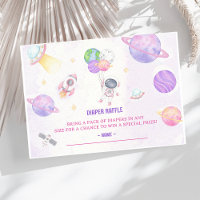 Raffle Ticket für das Baby-Duschkabinett im Weltra