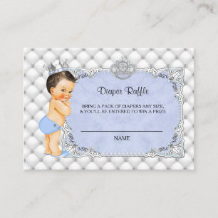 Raffle Ticket für das kleine Prince Baby Blue Diap Begleitkarte