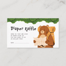 Raffle Ticket für das Woodland Bear Baby Duschkabi