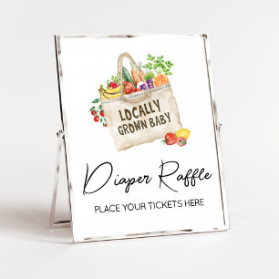 Raffle-Zeichen für die örtlich angebaute Kinderdus Poster