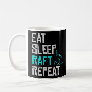 Raft Game Eat Sleep Raft Wiederholen Funny Shark A Kaffeetasse