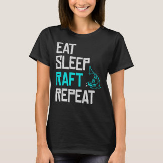 Raft Game Eat Sleep Raft Wiederholen Funny Shark A T-Shirt