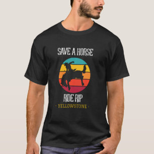 Rafting A Horse Rip Yellowstone Montana T-Shirt