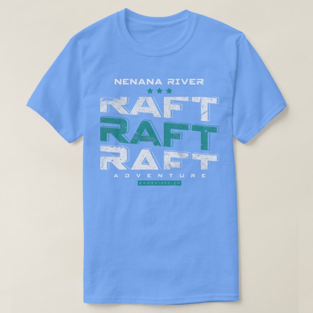 Rafting am Fluss Nenana (1) T-Shirt (Design vorne)