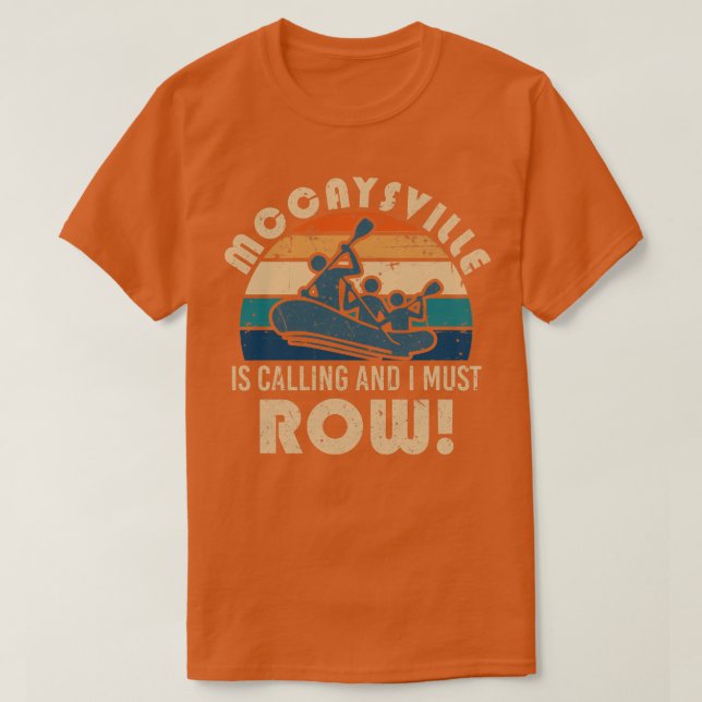 Rafting auf dem Fluss Mccaysville T-Shirt (Design vorne)