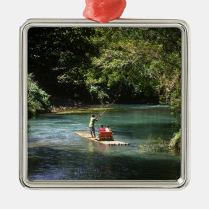 Rafting auf dem Martha Brae River, Falmouth, Silbernes Ornament
