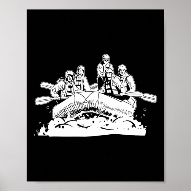 Rafting - Bootfahren mit Weißwasser Poster (Vorne)