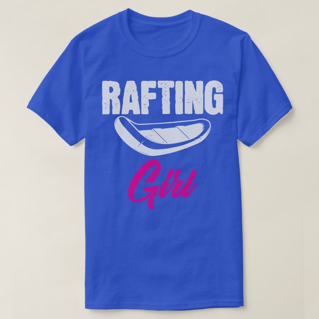 Rafting Girl Rafter Raft Whitewater Boat T-Shirt (Design vorne)