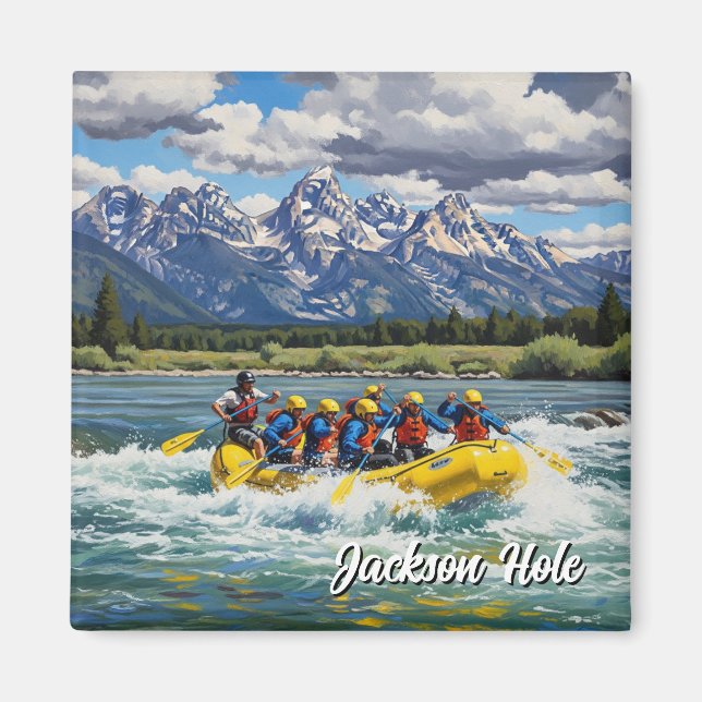 Rafting in Jackson Hole Wyoming Magnet (Vorne)