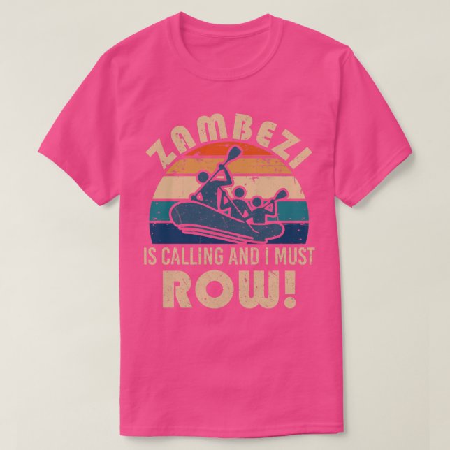 Rafting in Zambezi T-Shirt (Design vorne)