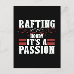 Rafting ist nicht nur ein Hobby Kayak Paddling Pad Feiertagspostkarte