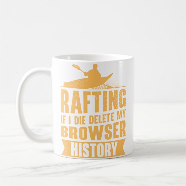 Rafting Kayaking Kayak Water Sports White Water Ra Kaffeetasse (Links)