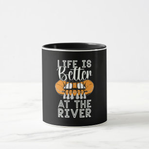 Rafting Life ist besser Kajak Paddeln Kanu Paddel Tasse