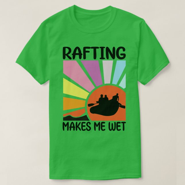 Rafting macht mich zu einem netten Retro Sommerges T-Shirt (Design vorne)