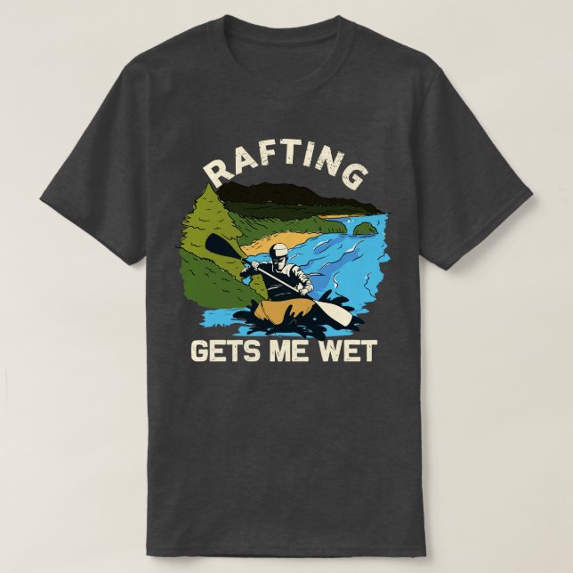 Rafting macht mir Spaß Vintag T-Shirt (Design vorne)