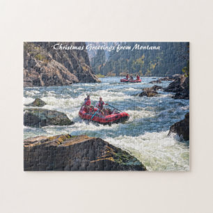 Rafting Montana.Weihnachtsgrüße Puzzle