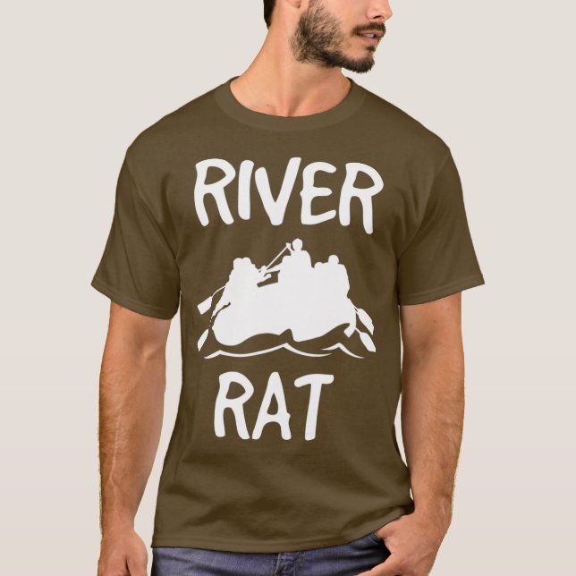Rafting Paddle Raft Gift River Rat Whitewater T-Shirt (Vorderseite)