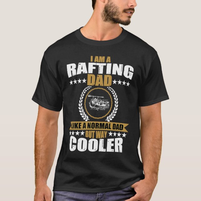 Rafting Vater Kostüm River Paddling für Männer T-Shirt (Vorderseite)