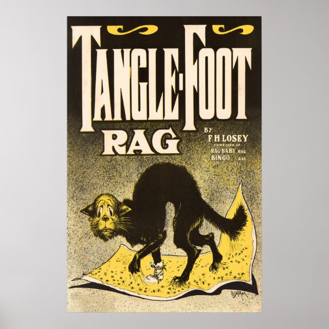 Rag Cat Poster - Early Jazz Music (Vorne)