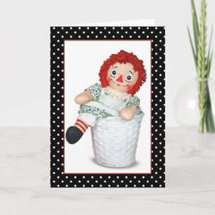 Rag Doll Geburtstag mit Polka Dots Karte