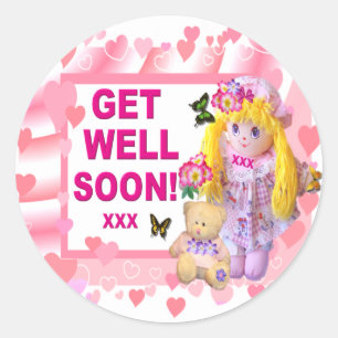 RAG DOLL & TEDDY   ~ Well Stickers