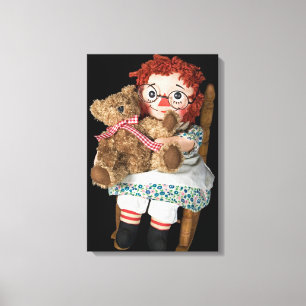 Rag Doll und Teddy Bear Leinwanddruck