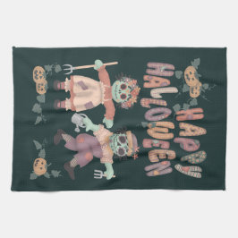 Rag Doll Zombies - Frohes Halloween Küchenhandtuch Geschirrtuch