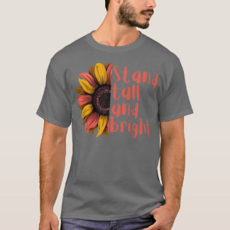 Rag hoch und strahlende Sonnenblume deign T-Shirt