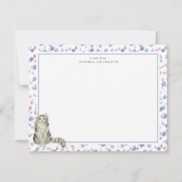 Ragamuffin Cat Personalisiert Stationery Mitteilungskarte