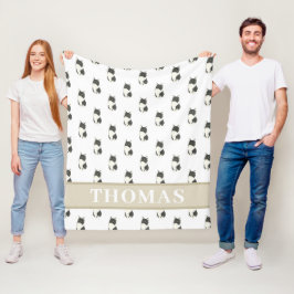 Ragamuffin Tuxedo Mittelhaarkatze Fleecedecke