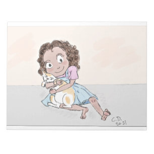 Ragamuffins mit Schwänzen und Toten Notizblock