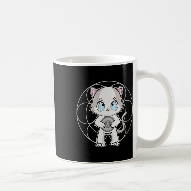 Ragdoll Cat Anime Kitten Dyslexie Bewusstsein Kaffeetasse (Rechts)
