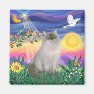 Ragdoll Cat (Blue Point) - Twilight Magnet
