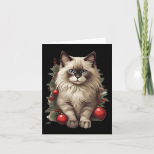 Ragdoll Cat Christmas Baubles Weihnachten Xmas Paj Karte