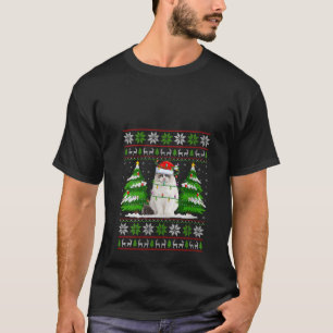 Ragdoll Cat Christmas Lights Xmas Ugly Sweater Chr T-Shirt