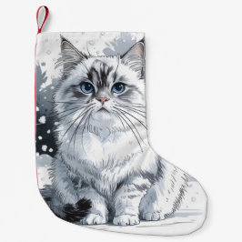 Ragdoll Cat Christmas Xmas Strumpf Kleiner Weihnachtsstrumpf