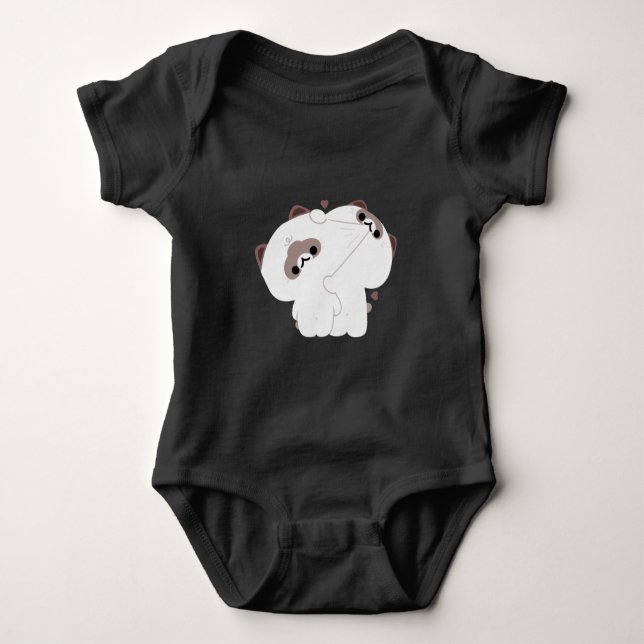 Ragdoll Cat Couple Baby Strampler (Vorderseite)