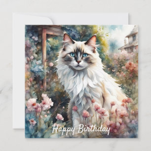Ragdoll Cat English Garden Birthday