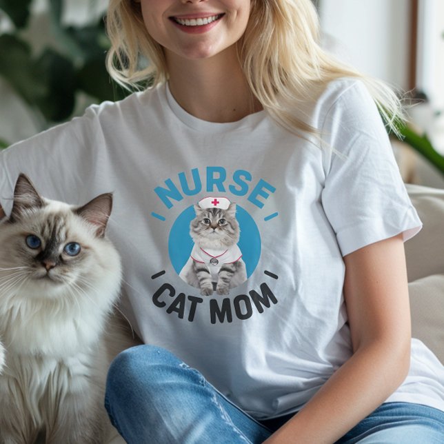 Ragdoll Cat "Nurse Cat Mama" T-Shirt (Ragdoll Cat "Nurse Cat Mom" T-Shirt, mothers day gift)