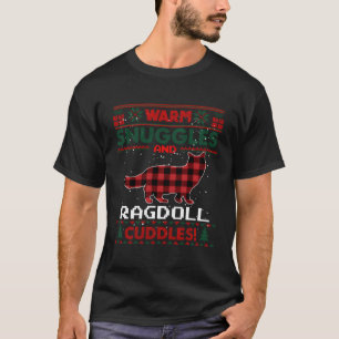 Ragdoll Cat Red Buffalo Kariertes Geschenk Ugly Sw T-Shirt