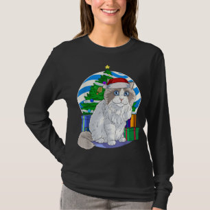Ragdoll Cat Santa Christmas Tree Decke T-Shirt