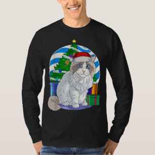 Ragdoll Cat Santa Christmas Tree Decke T-Shirt