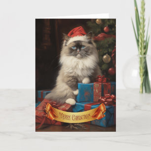 Ragdoll Cat Weihnachtsgrüßkarte Dankeskarte