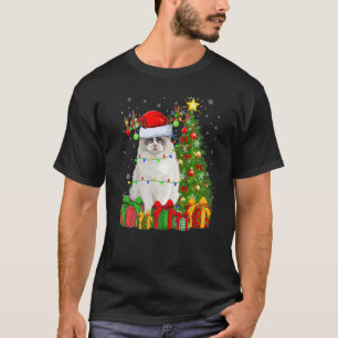 Ragdoll Cat Xmas Weihnachtsfeiertag Weihnachten Ra T-Shirt